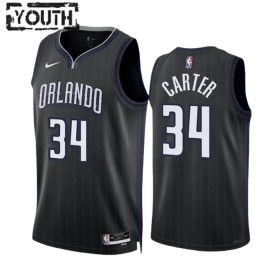 Camiseta Niños NBA Orlando Magic Wendell Carter JR 34 2022-23 Nike City Edition Negro Swingman